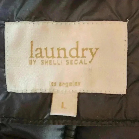 Laundry By Shelli Segal Black and Silver Quilted Jacket, large - Picture 6 of 10